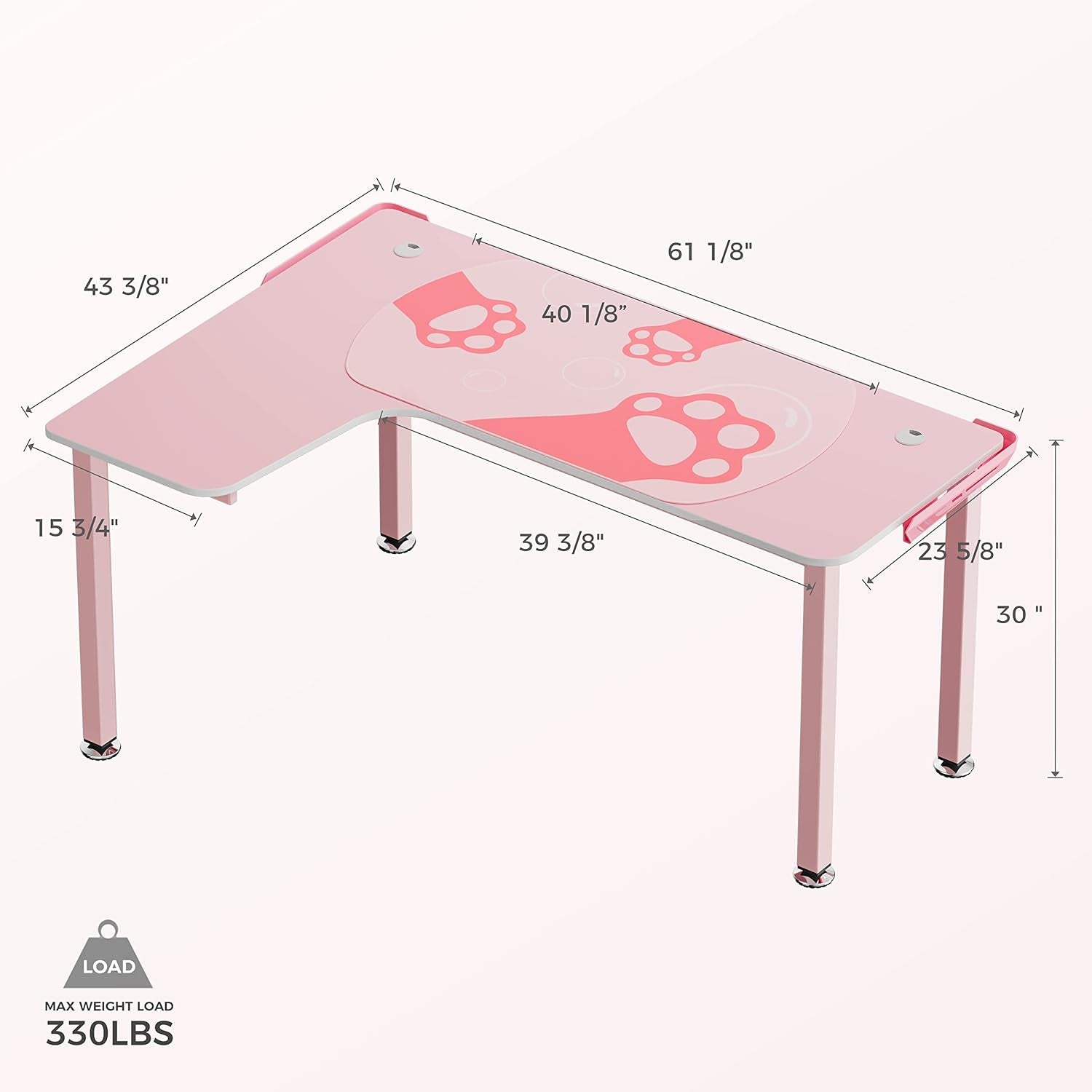 Pink Gaming Desk